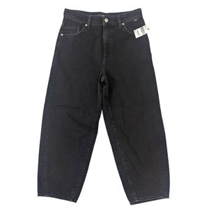 Mavi Jeans Tokyo High Rise Balloon Jeans NEW Womens 27 Black Cropped